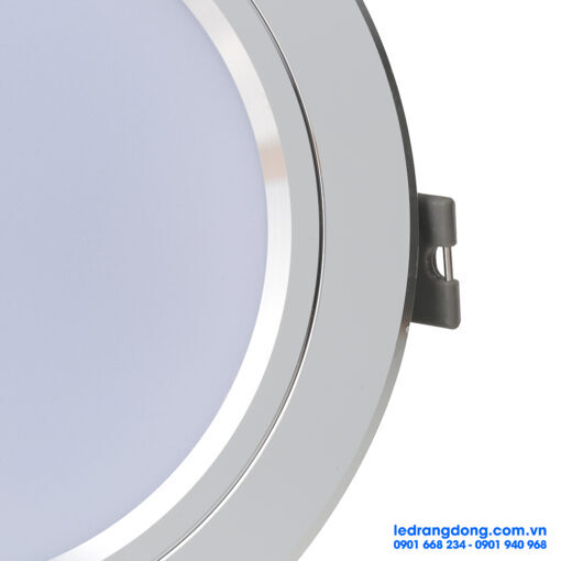 Đèn LED Âm trần Downlight Viền Bạc 90/7W - AT10 90/7W