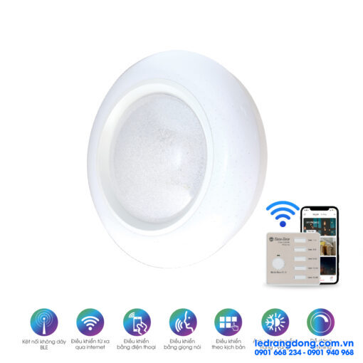 Đèn LED ốp trần 500/40W Bluetooth - LN22.BLE 500/40W