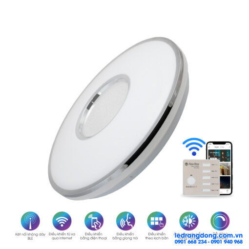 Đèn LED ốp trần 500/40W Bluetooth - LN22.BLE 500/40W