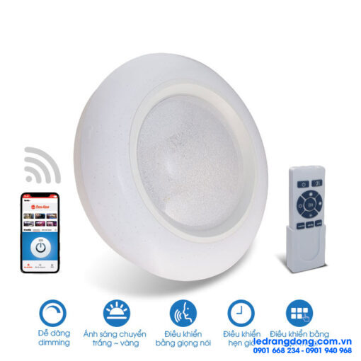 Đèn LED ốp trần thông minh wifi 48w - D LN16L 500/48W.WF