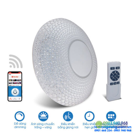 Đèn LED ốp trần thông minh wifi LN18.WF.IR 500/48W