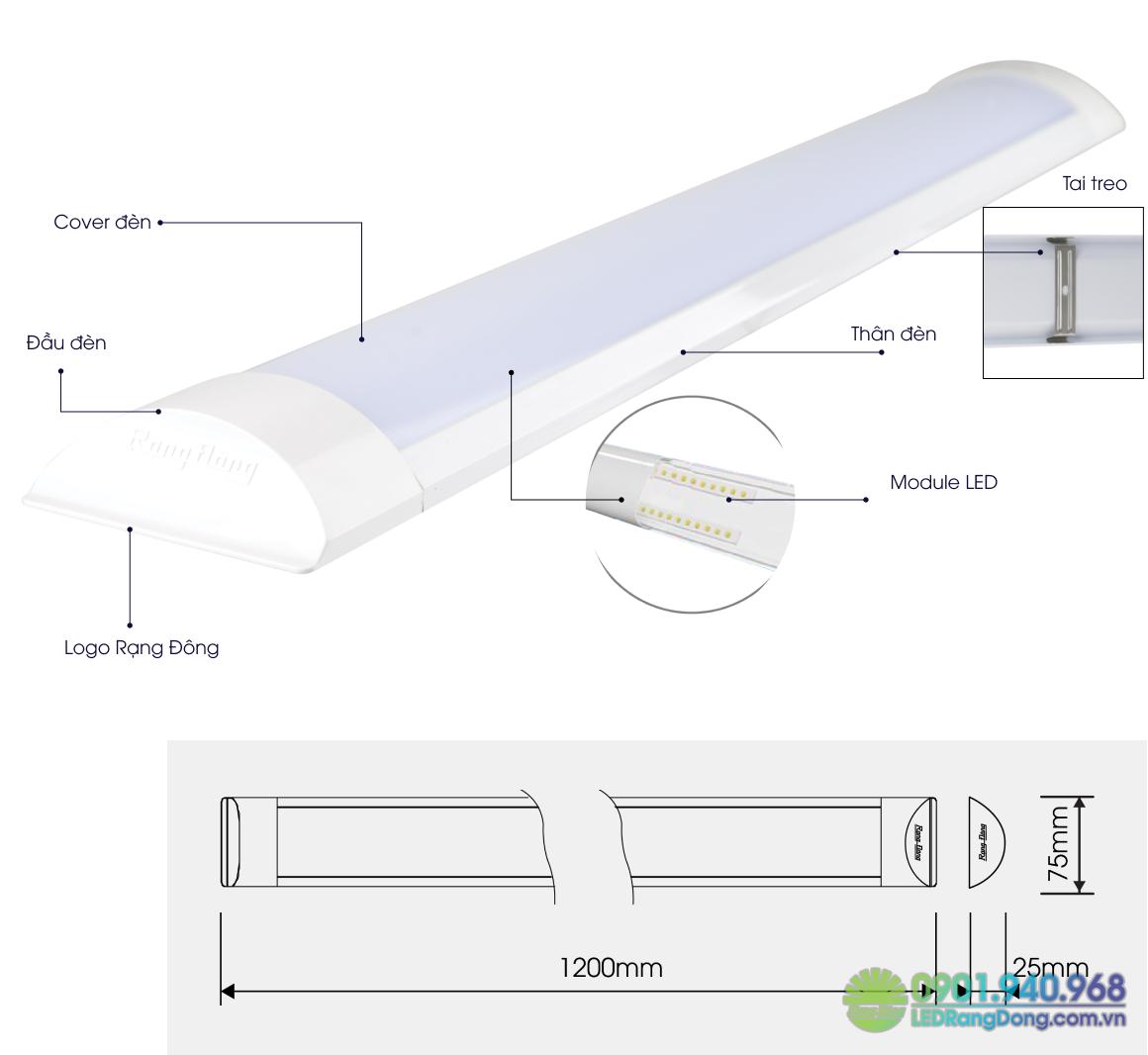 Đèn LED Nổi Trần Đổi Màu Rạng Đông M26 50W Đèn LED Nổi Trần Đổi Màu Rạng Đông M26 50W