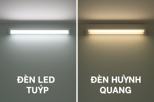 Cách phân biệt nhanh đèn tuýp LED và đèn ống huỳnh quang