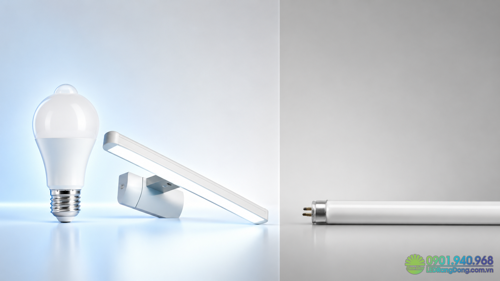 So sánh đèn LED và đèn huỳnh quang