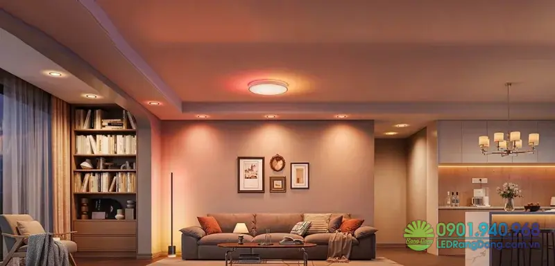 Đèn âm trần siêu mỏng cho căn hộ có trần thấp