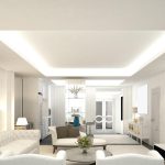 Dây LED trang trí nhà đẹp được bố trí ở phòng khách