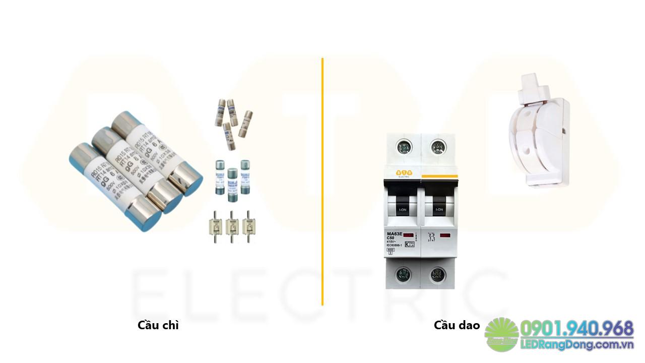 Điểm giống nhau giữa cầu chì và aptomat